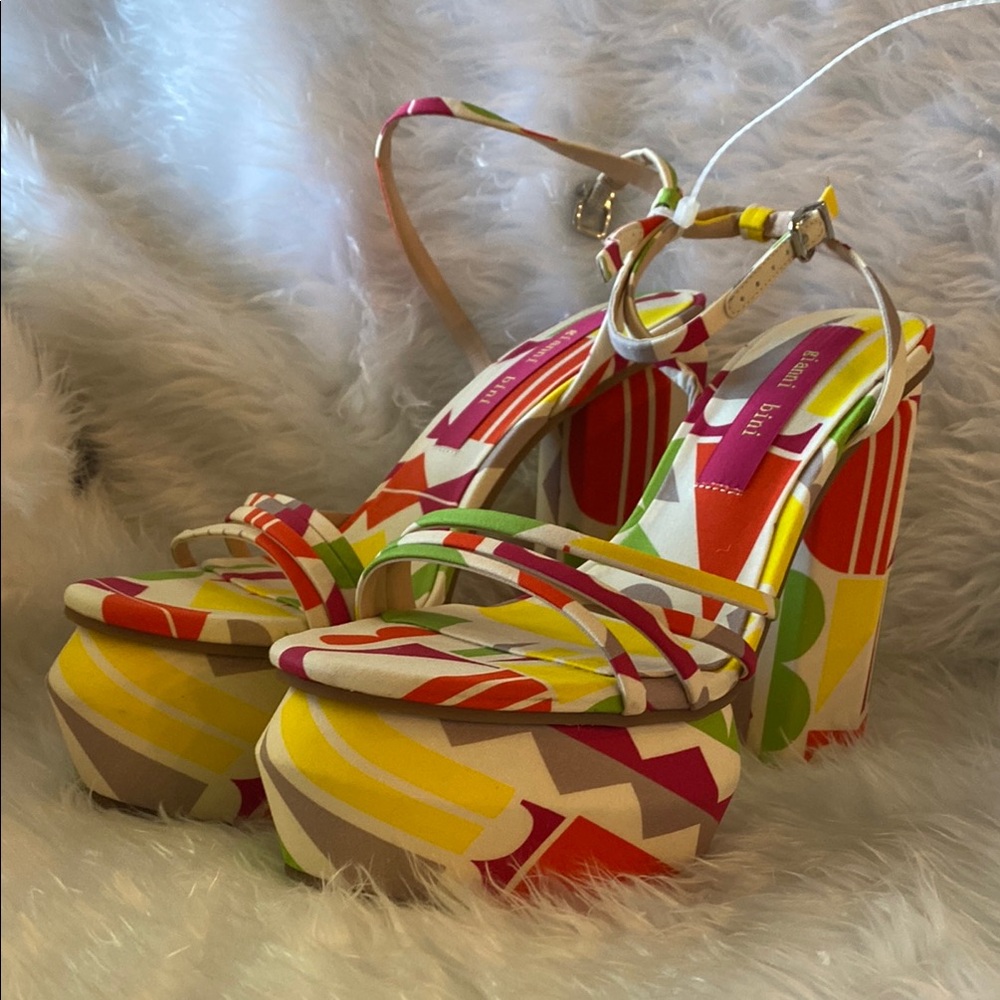 Babel Satin Strappy Platform Dress Sandals